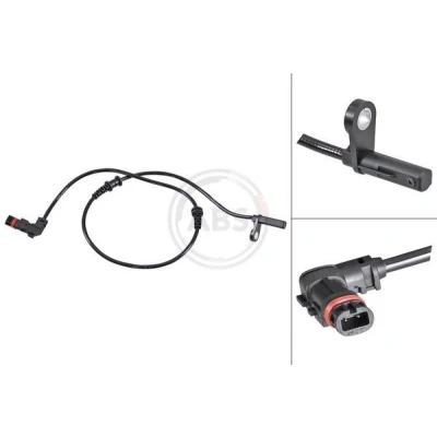 Bilde av Sensor, hjulturtall, Framaksel, mercedes benz c klass [w204], t model [s204], 204 540 18 17, A 17