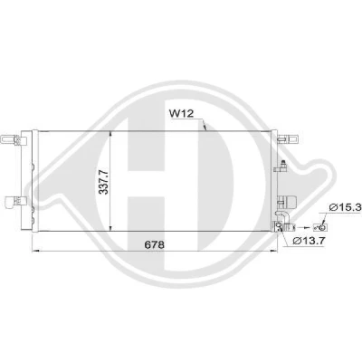 Bilde av DIEDERICHS DCC1995 Kondensator 15,3 13,7 Aluminium