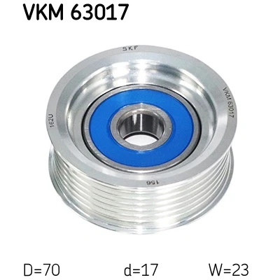 Bilde av Styrerulle, kilereim SKF VKM 63017