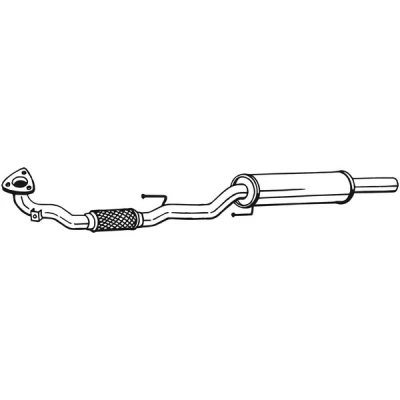 Bilde av Forreste lyddemper, Foran, skoda,vw, 6Q0253091T