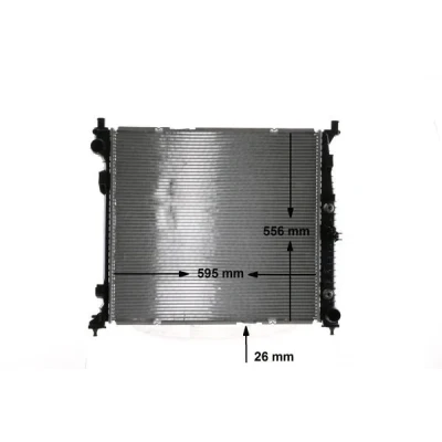Bilde av MAHLE ORIGINAL CR 1906 000S Radiator 595 556 26 Kjøleribber loddet