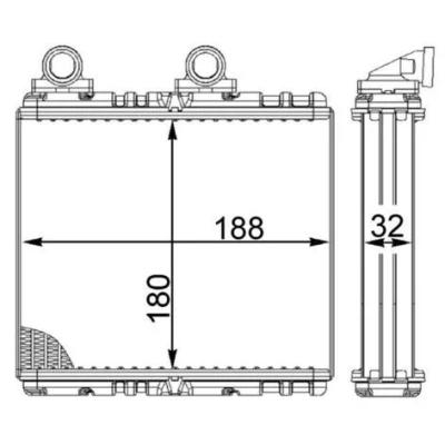 Bilde av MAHLE ORIGINAL AH 222 000S Varmeveksler