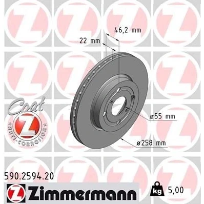 Bilde av Bremseskive, Framaksel, toyota yaris, 43512 0D060
