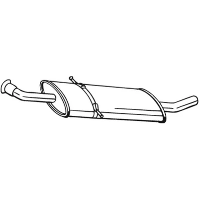 Bilde av Mellomlyddemper, mercedes benz a klass [w169], 1694900322, 1694901822