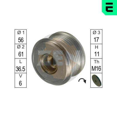 Bilde av Frihjul, dynamo, audi a4 b5, b5 avant, a6 c5, c5 a8 d2, vw passat variant, 038 903 119 L
