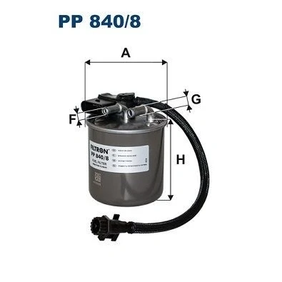 Bilde av FILTRON PP 840/8 Drivstoffilter ledningsfilter 8 10 MERCEDES BENZ: E Klasse T modell, C Sedan