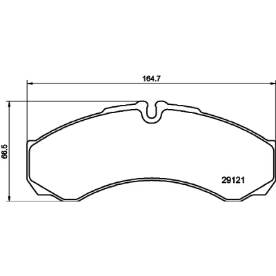 Bilde av HELLA 8DB 355 005 371 Bremseklosser klargjort for slitasjeindikator IVECO: Daily 4 Kasten/Kombi, 6 , V Varebil / Stasjonsvogn