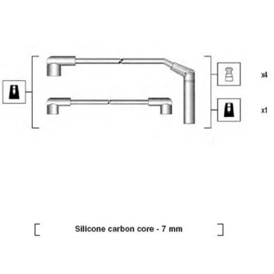 Bilde av MAGNETI MARELLI 941285040867 Pluggledninger MITSUBISHI: L 300, MAZDA: 626 III Hatchback