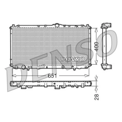 Bilde av Radiator, motorkjøling, mitsubishi carisma, carisma sedan, volvo s40 i, v40 kombi, 8602106, 8602107, MB925662, MR187415, MR911492