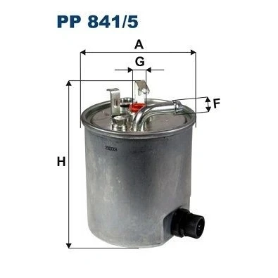 Bilde av FILTRON PP 841/5 Drivstoffilter ledningsfilter 10 12 MERCEDES BENZ: Sprinter 3 T Minibuss, Van, 4 Van