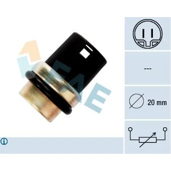 Bilde av Sensor, kjølemiddeltemperatur, vw, 251 919 501, 4013A135, 454 330 07 07, 09 19 A454 A