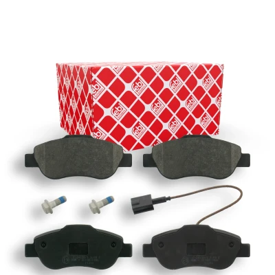 Bilde av FEBI BILSTEIN 16841 Bremseklosser framaksel inkl. slitasjevarselkontakt med skruesett FIAT: 500 C Cabrio, Panda II Hatchback, FORD: KA Hatchback