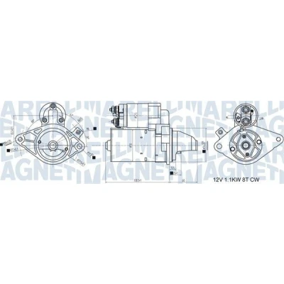 Bilde av MAGNETI MARELLI 063721407010 Starter 12 1,1 8