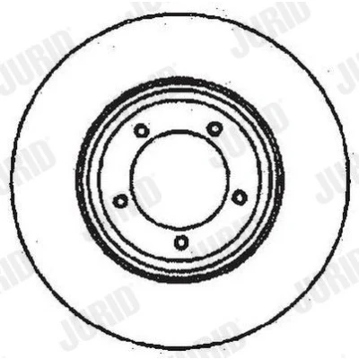 Bilde av JURID 561352JC Bremseskiver 298 14 5 127 fullt ut belagt uten skruer LAND ROVER: Discovery 2, Defender Pick up, SUV