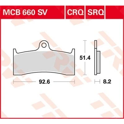 Bilde av TRW Sinter Street MCB660SV Bremseklosser