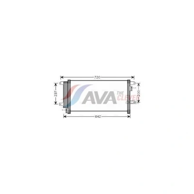 Bilde av PRASCO IVA5089D Kondensator med tørker 15,5 Aluminium 605 IVECO: DAILY 3, 3 Kasten/Kombi