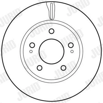 Bilde av JURID 562820JC Bremseskiver 275,9 26 5 114,3 ventilert belagt uten skruer MITSUBISHI: Lancer 8, 8 Limousine, 7 Limousine