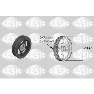 Bilde av SASIC 2154023 Remskive Veivaksel 143 NISSAN: Qashqai / Qashqai+2 I, X Trail