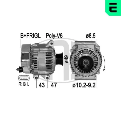 Bilde av Dynamo, mini mini, cabriolet, 12 31 7 509 342, 515 029, YLE 102400