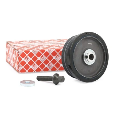 Bilde av febi BILSTEIN 34166 Remskive veivaksel 4PK + 6PK 172 8 med rørkobling, skrue, for Plus BMW: 5 Touring, 3 X3