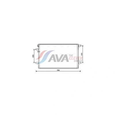 Bilde av Kondensator, klimaanlegg Ava quality cooling VN5379 vw phaeton OE 3D0.820.411 G, 3D0820411C, 3D0820411E