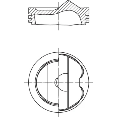 Bilde av MAHLE ORIGINAL 028 04 02 Motorstempel 77,01
