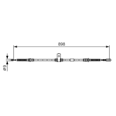 Bilde av Bremsewire BOSCH 1 987 482 398