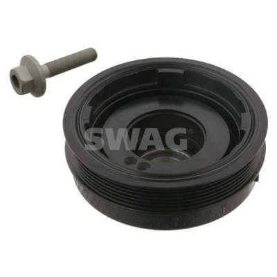 Bilde av SWAG 10 93 3579 Remskive veivaksel 6PK 155 5 med skrue, for MERCEDES BENZ: Sprinter T Van, R Klasse, E Klasse Sedan