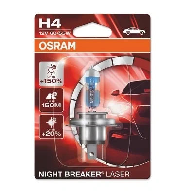 Bilde av OSRAM 64193NL 01B Lyspære, fjernlys H4 12V 60/55W 4050K Halogen VOLKSWAGEN: Multivan 5 (7HM, CADDY 4 Kasten, Transporter 5, JEEP: Renegade SUV