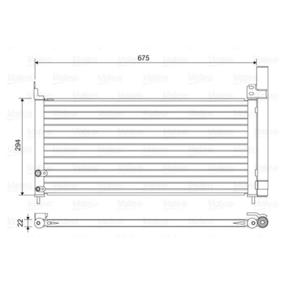 Bilde av VALEO 814464 Kondensator med tørker Aluminium 294
