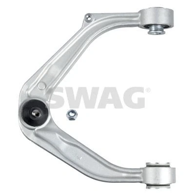 Bilde av SWAG 74 93 4287 Bærebru med sikringsmutter lager, støtte / styreledd framaksel oppe, venstre gaffelbom (lastebil) Aluminium 13
