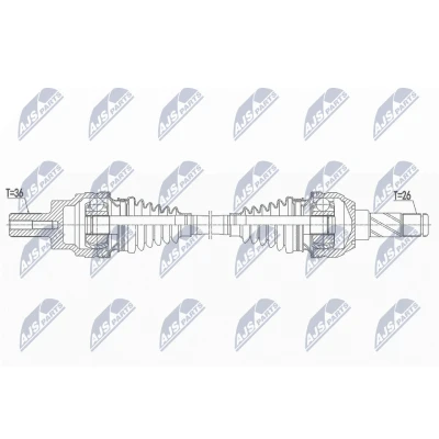 Bilde av Drivaksel, Høyre bakaksel, Venstre volvo s60 i, v70 ii, xc70 cross country 8601891, 8602652, 8602868, 8603682, P30713276, P