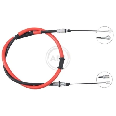 Bilde av Kabel, parkeringsbremse, Bakre venstre, Høyre bak, opel,renault,vauxhall, 364006372R, 4421190, 93168952