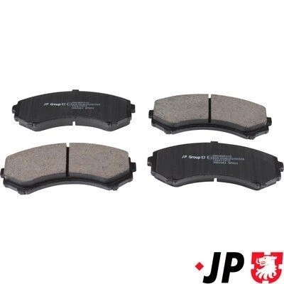 Bilde av JP GROUP 3963600310 Bremseklosser framaksel med akustisk slitasjevarsel MITSUBISHI: Grandis, PAJERO 4, 3