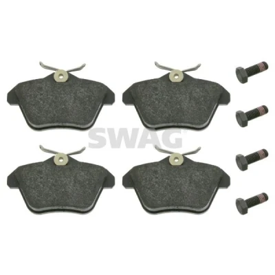 Bilde av SWAG 74 91 6245 Bremseklosser bakaksel ekskl. slitasjevarselkontakt med skruesett ALFA ROMEO: 156 Sportwagon, 166, LANCIA: Kappa Sedan
