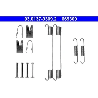 Bilde av ATE 03.0137 9309.2 Tilbehørsett, bremsesko OPEL: Corsa D Hatchback, Astra H Caravan, FIAT: Grande Punto Hatchback