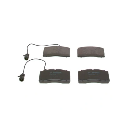 Bilde av BOSCH 0 986 424 664 Bremseklosser Low Metallic med integrert slitasjesensor antihyle blikk AUDI: A8 D2