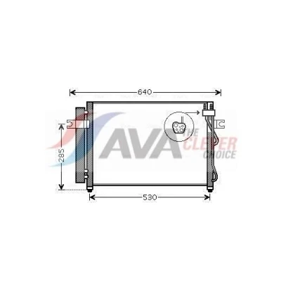 Bilde av Kondensator, klimaanlegg hyundai getz OE 976061C300
