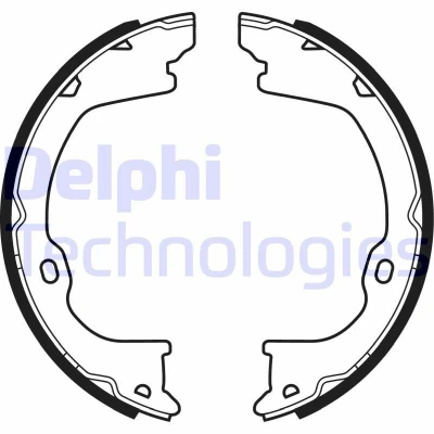 Bilde av DELPHI LS2055 Handbromsbackar JEEP: WRANGLER 3