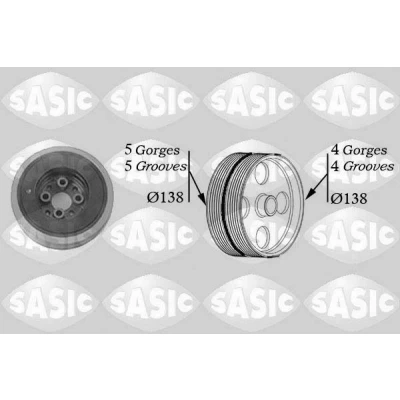 Bilde av SASIC 2156004 Remskive Veivaksel 138 AUDI: A4 B6 Avant