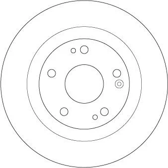 Bilde av TRW DF6705 Bremseskiver 282 10 5 114,3 fullt ut spraylakkert HONDA: CIVIC