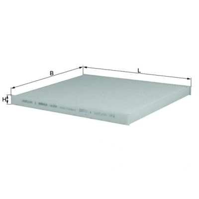 Bilde av MAHLE ORIGINAL LA 298 Kupéfilter Partikkelfilter 240,0 211 17,0 MERCEDES BENZ: E Klasse Sedan, C ML Klasse, BMW: X5, 3 Touring