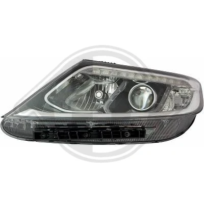 Bilde av DIEDERICHS 6586083 Frontlykter venstre H7/H7 for kjørelys (LED) uten motor høydejustering hovedlys
