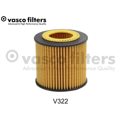Bilde av DAVID VASCO V322 Oljefilter med tetningsring Filterinnsats VOLKSWAGEN: Polo V Hatchback, IV SKODA: Roomster, Fabia 2, Rapid Spaceback