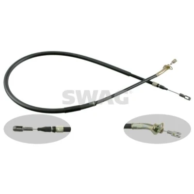 Bilde av SWAG 10 92 1263 Bremsekabel bakre venstre, høyre bak 1530 MERCEDES BENZ: Sprinter 3 T Flatvogn lastebil/Chassis, Van
