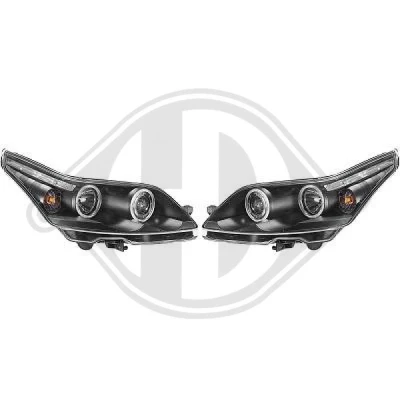 Bilde av DIEDERICHS HD Tuning 4072480 sett hovedfrontlys med motor for høydejustering hovedlys