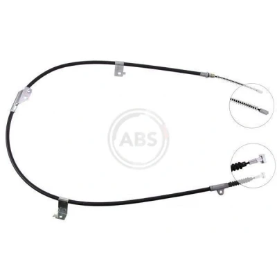 Bilde av A.B.S. K15217 Bremsekabel 1620 Trommelbrems for høyre/venstre ratt NISSAN: Primera Hatchback