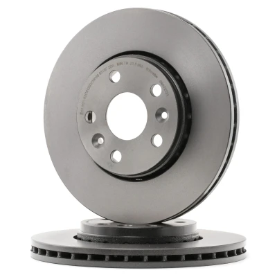 Bilde av BREMBO COATED DISC LINE 09.A727.21 Bremseskiver 280 24 5 innvendig ventilert belagt høy karbon med skruer RENAULT: Kangoo II Express