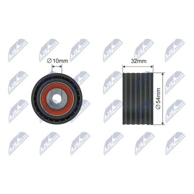 Bilde av Styrerulle kilerem tannrem, dacia,nissan,opel,renault, 11 93 162 59R, 119316259R, 13 07 756 30R, 1307000Q0L, 13070 00Q0L, 1307000QAA,