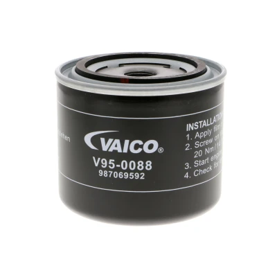 Bilde av VAICO V95 0088 Oljefilter 3/4 16 UNF Original Quality med en retursperreventil Påskruingsfilter VOLVO: XC70 I Cross Country, 940 II Stasjonsvogn